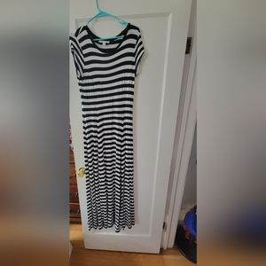 Michael Kors Striped Maxi Dress Size Medium